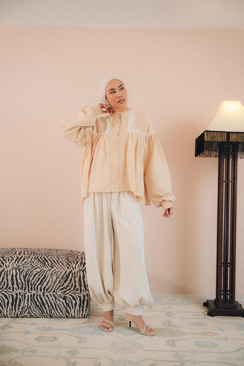 SOLENE TROUSERS IN VANILLE