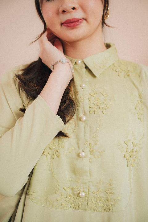 NAHLA KAFTAN IN SAGE