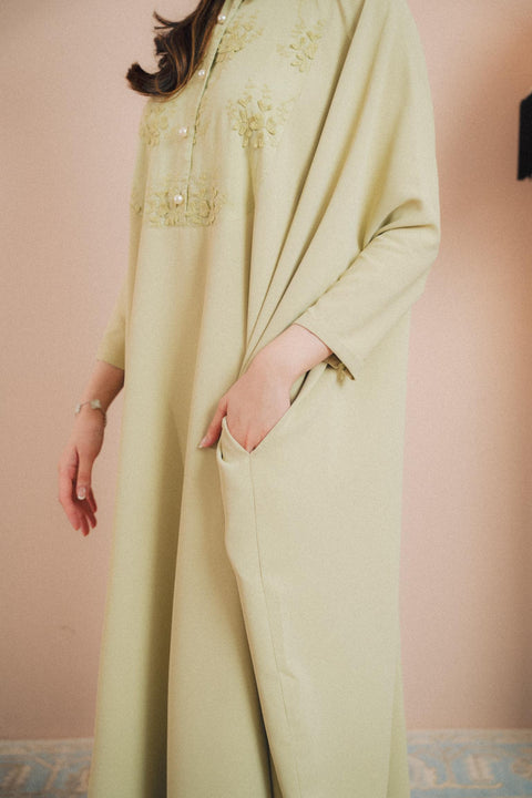 NAHLA KAFTAN IN SAGE