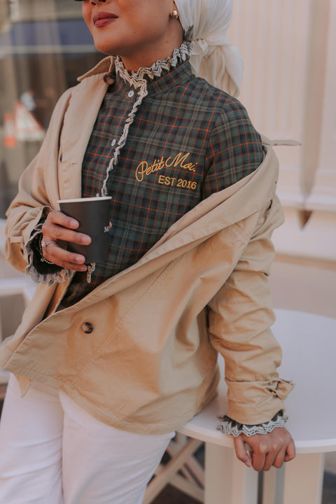 BALZAC SHIRT IN GREEN TARTAN