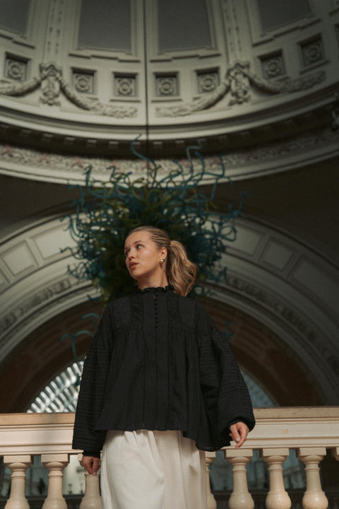 CAPUCINE BLOUSE IN NOIR