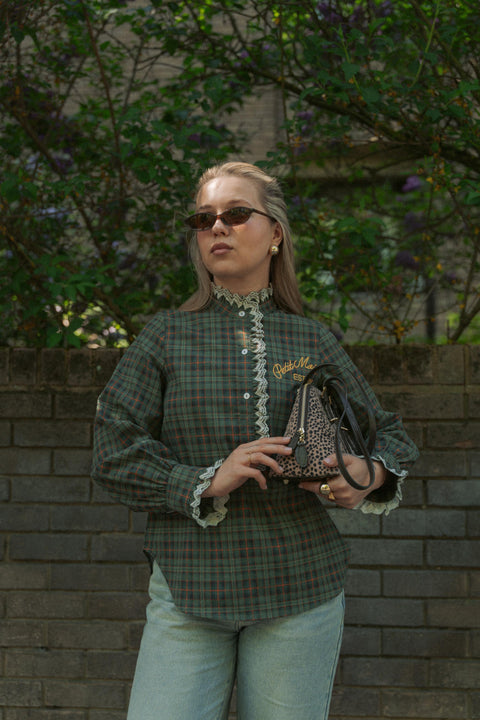 BALZAC SHIRT IN GREEN TARTAN