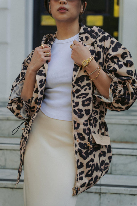 LE COOL PARKA IN LEOPARD
