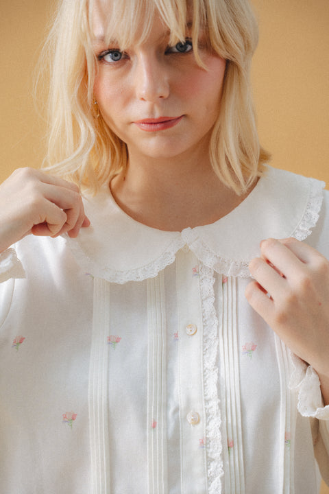 BEATRIX BLOUSE IN PRESSED FLOWERS