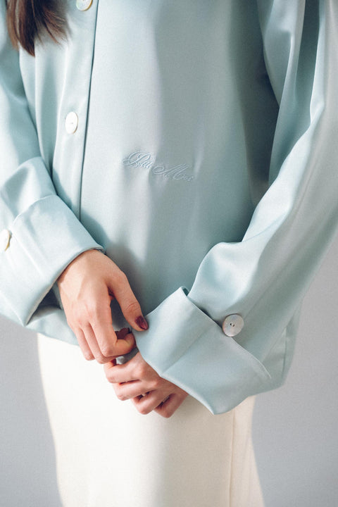 AKxPM ANGEL BLOUSE IN DAYDREAM BLUE