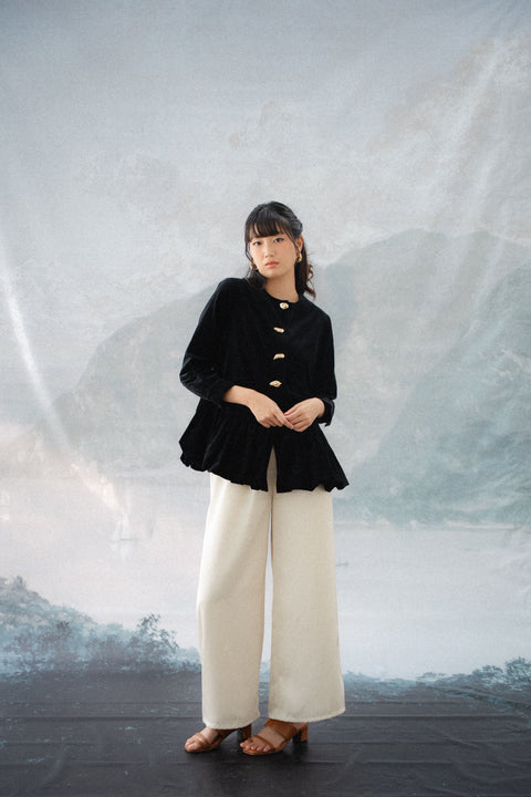 FLORIAN SHIRT IN MIDNIGHT VELVET