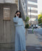 NUVOLA KNIT SKIRT IN SKY BLUE