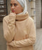 CLASSIC TURTLENECK TOP IN CAPPUCCINO