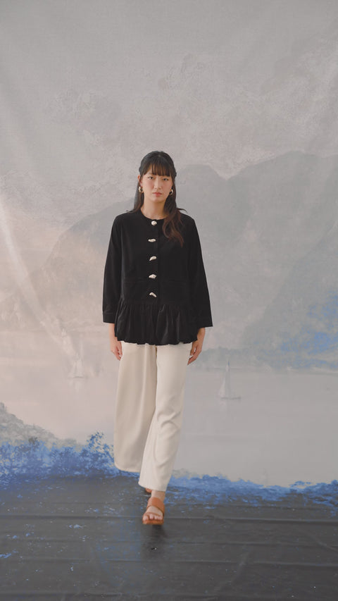FLORIAN SHIRT IN MIDNIGHT VELVET