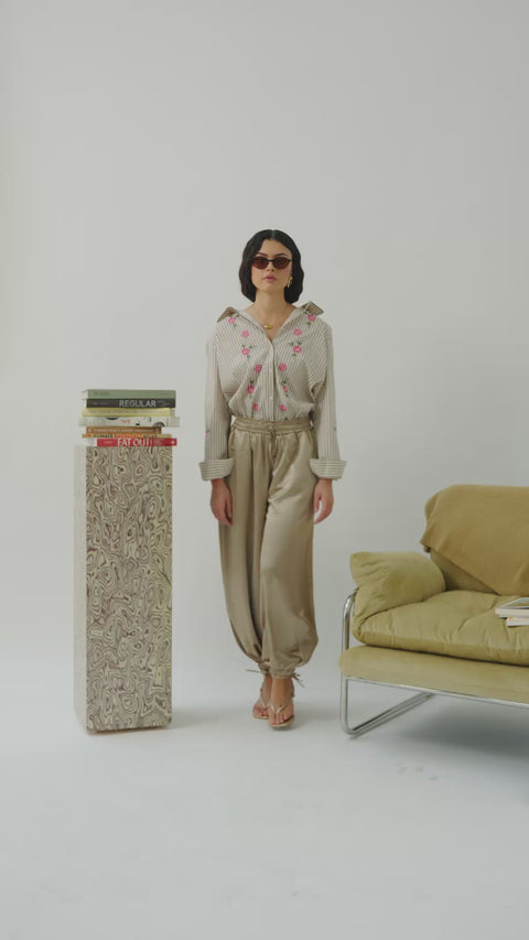 ZELDA BALLOON TROUSERS IN BRONZE