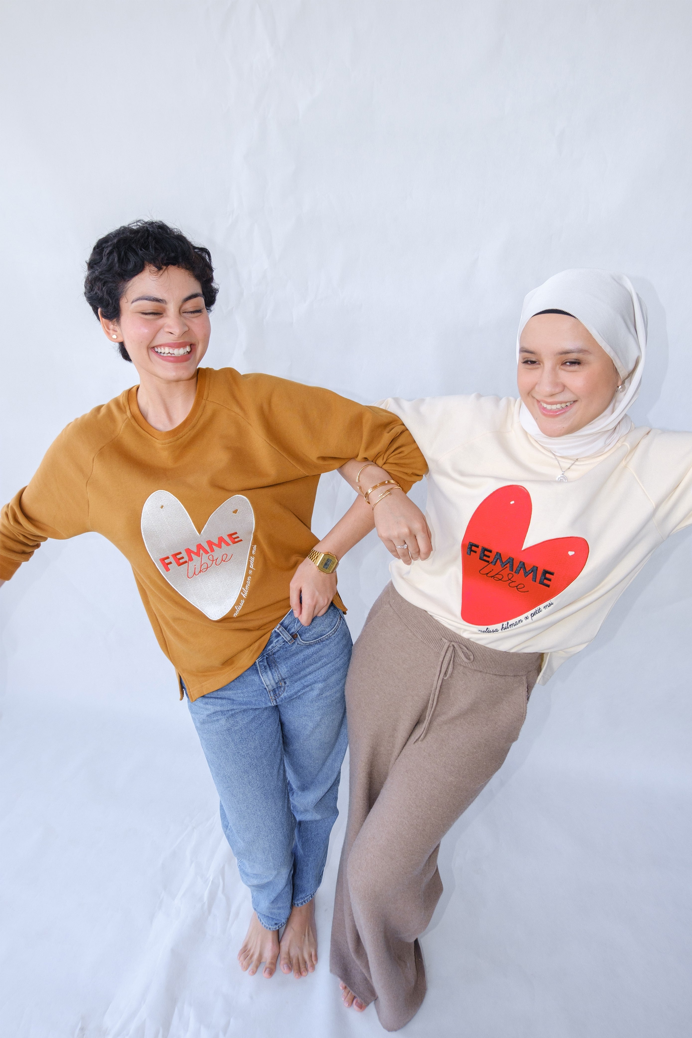 international women's day jumper in toffee