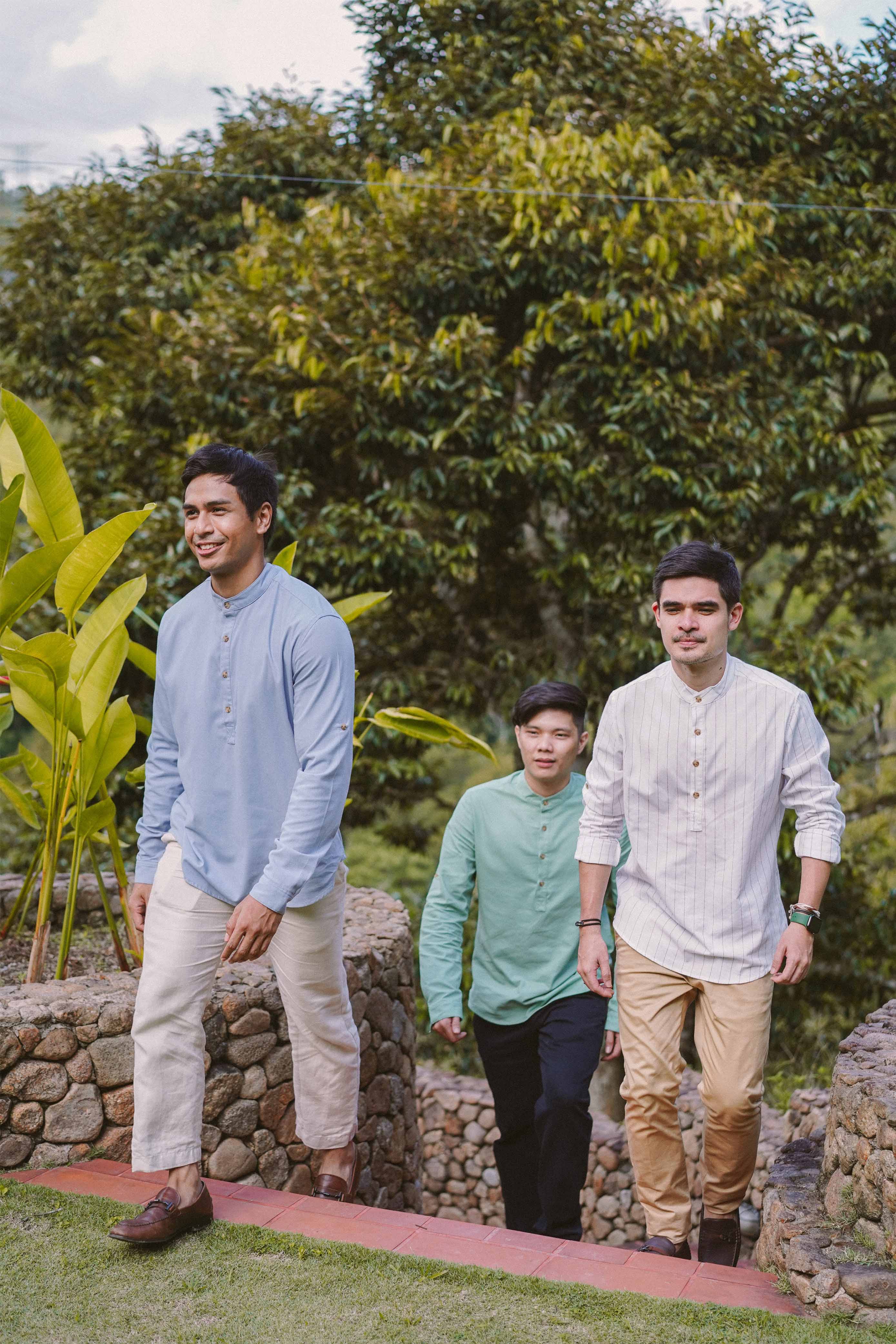 men in kurta of different colours by Petit Moi