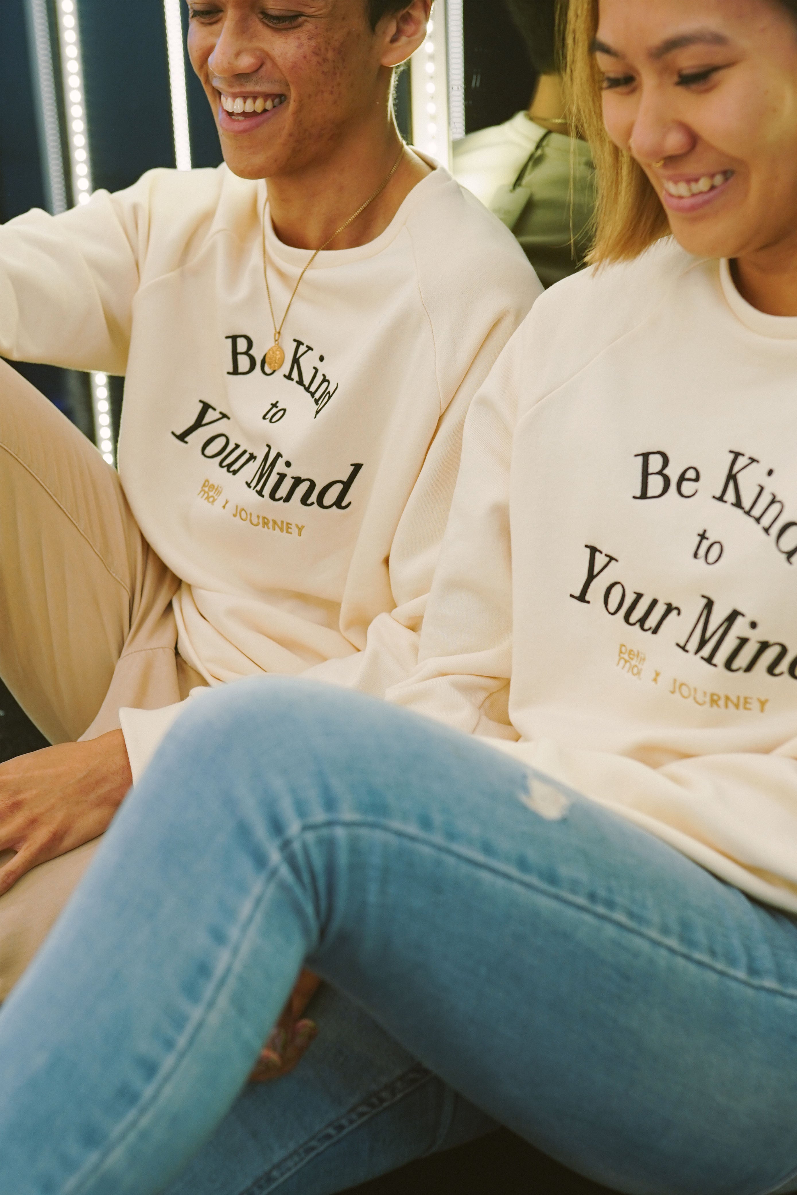 best friends in matching high quality jumpers by Petit Moi