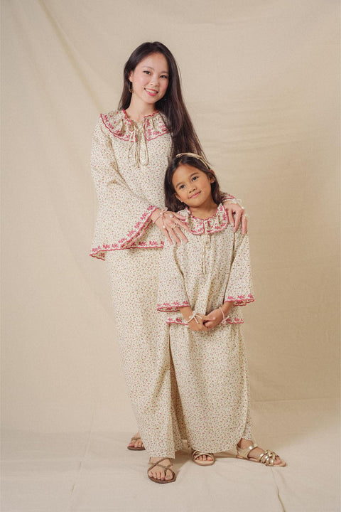 BLOOM KURUNG IN CERISE