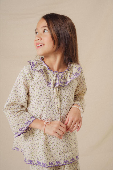 BLOOM KURUNG IN VIOLET