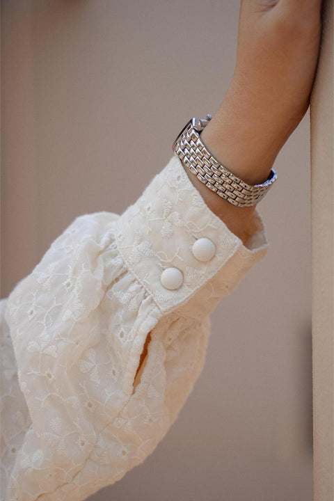 NOUR DRESS IN IVORY