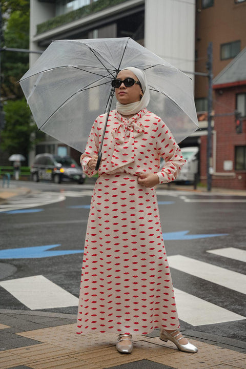 LIP PRINT SKIRT