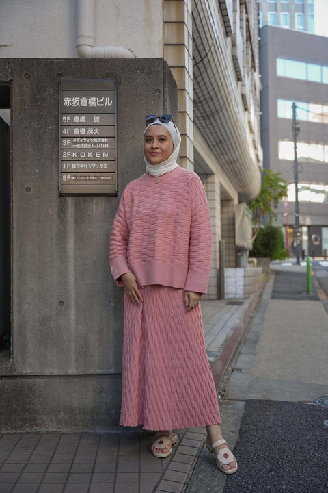 NUVOLA KNIT SWEATER IN SAKURA