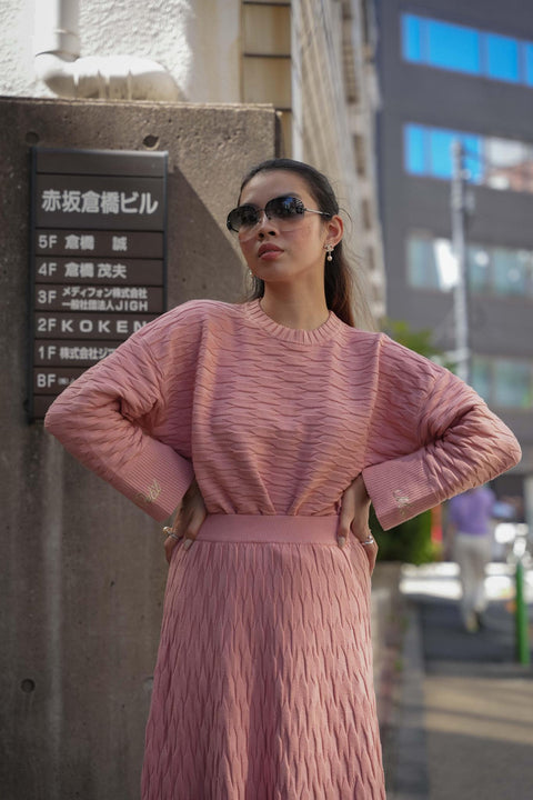 NUVOLA KNIT SWEATER IN SAKURA