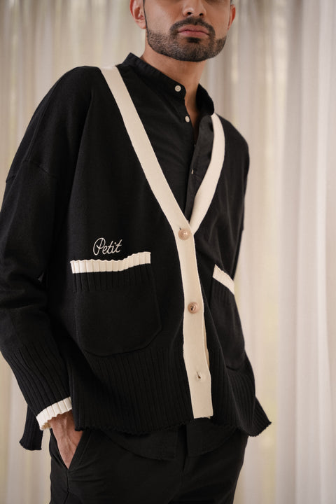 LA SEMAINE CARDIGAN IN NOIR