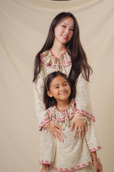 BLOOM KURUNG IN CERISE