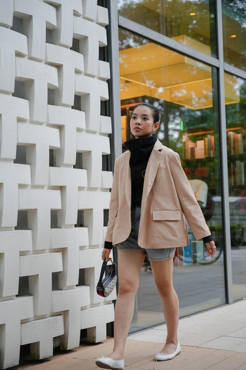 CLASSIC TURTLENECK TOP IN NOIR