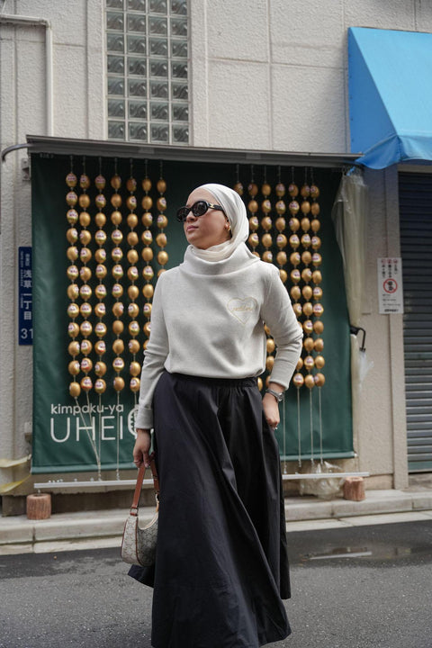 CLASSIC TURTLENECK TOP IN STONE