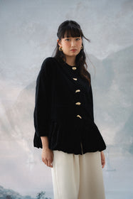 FLORIAN SHIRT IN MIDNIGHT VELVET