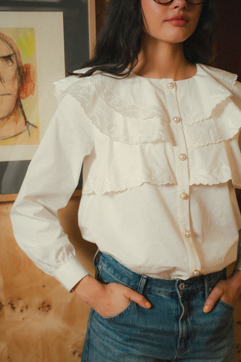LOREN SHIRT IN PEARL