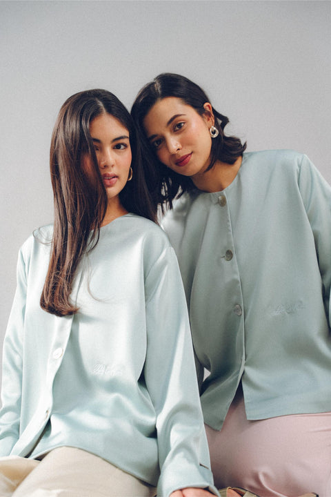 AKxPM ANGEL BLOUSE IN DAYDREAM BLUE