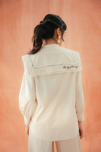 ANxPM ALESSA PICOT BLOUSE