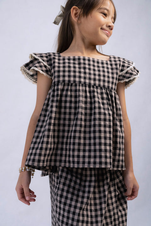 DARCY KURUNG IN NOIR GINGHAM