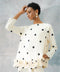 BRERA RUFFLE TOP IN POLKA