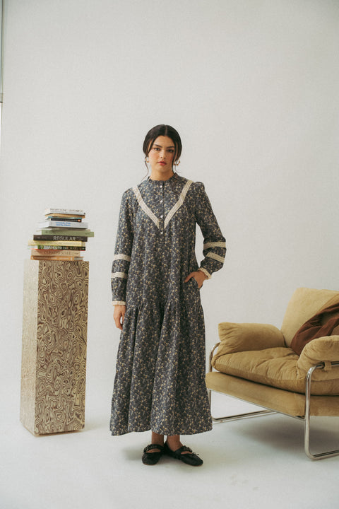 LUNDI DRESS IN MIDNIGHT BLUE