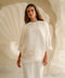 CAMELIA ORGANZA TOP IN VANILLA SILK