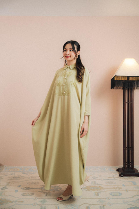 NAHLA KAFTAN IN SAGE