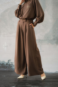 BRERA TROUSERS IN ESPRESSO