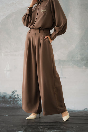 BRERA TROUSERS IN ESPRESSO