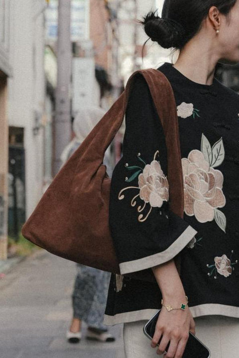 MARLOWE BAG IN ESPRESSO SUEDE