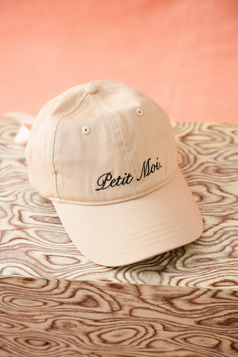 BOW BASEBALL CAP IN BEIGE