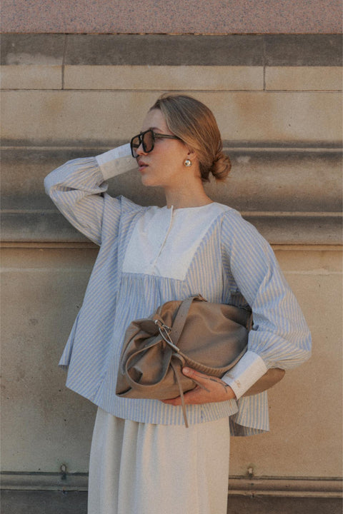 ZADIE BLOUSE IN SUMMER BLUE
