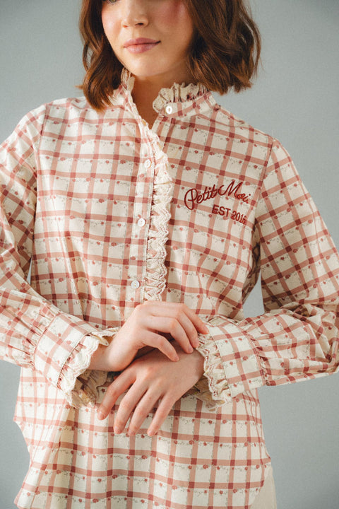 BALZAC SHIRT IN CHERRY GINGHAM