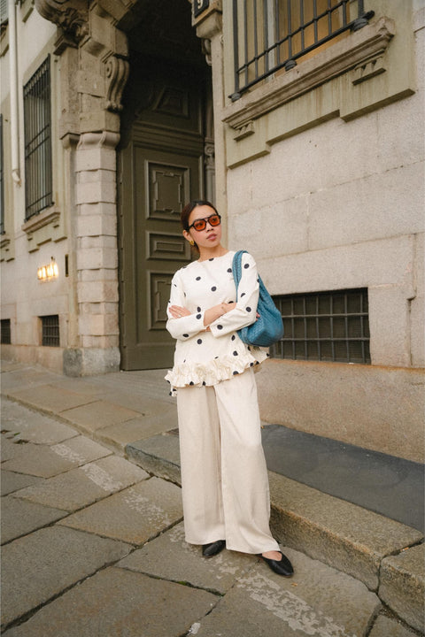 BRERA TROUSERS IN CREMA