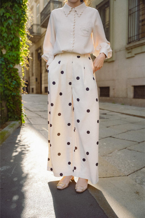 BRERA TROUSERS IN POLKA