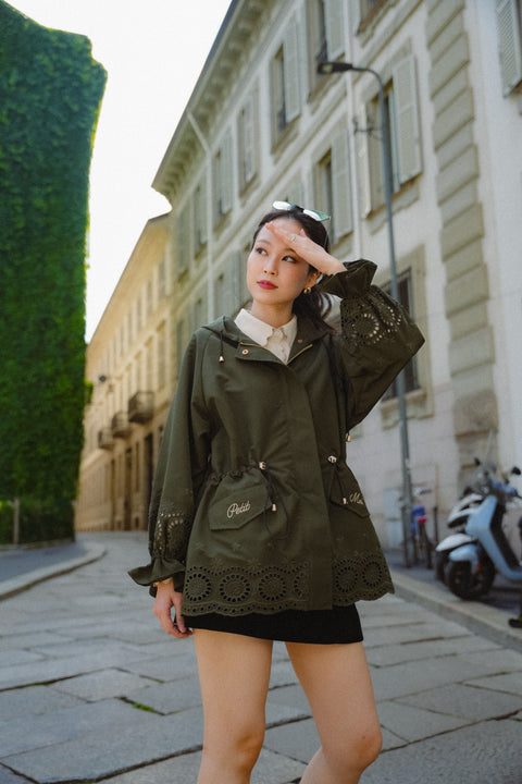 LE COOL PARKA IN OLIVE