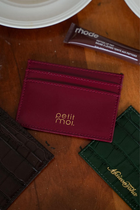 PETIT MOI CARDHOLDER IN ROUGE