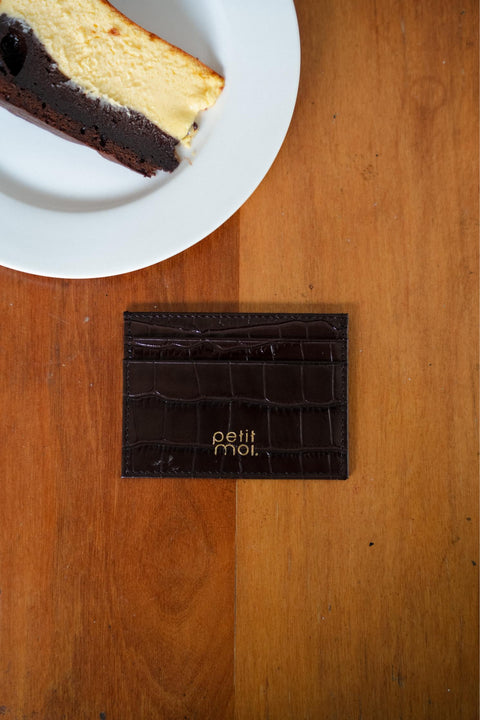 PETIT MOI CARDHOLDER IN ESPRESSO