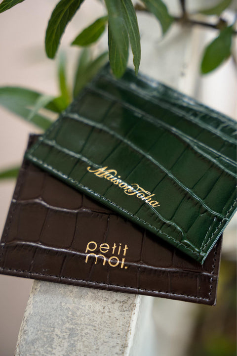 PETIT MOI CARDHOLDER IN ESPRESSO