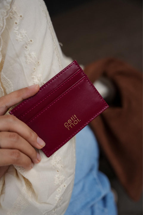 PETIT MOI CARDHOLDER IN ROUGE