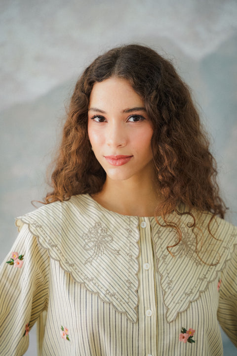 VALENTINA SHIRT IN DOVE BLOSSOM